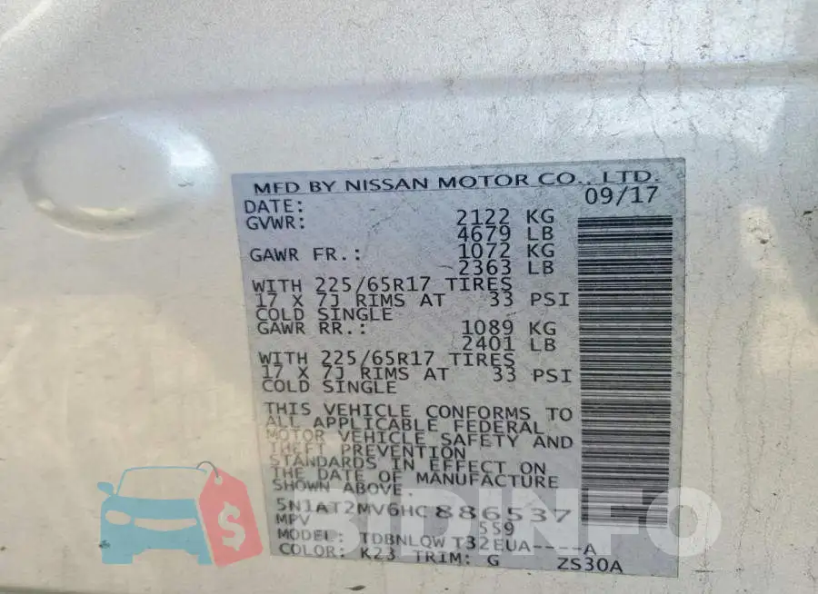 5N1AT2MV6HC886537 Photo# 13
