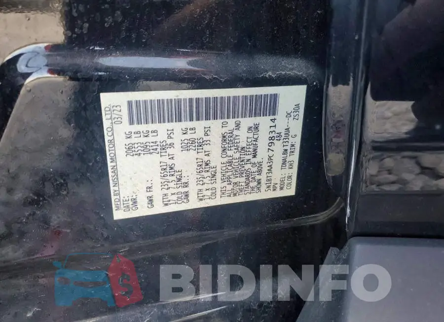5N1BT3AA3PC798314 Photo# 12