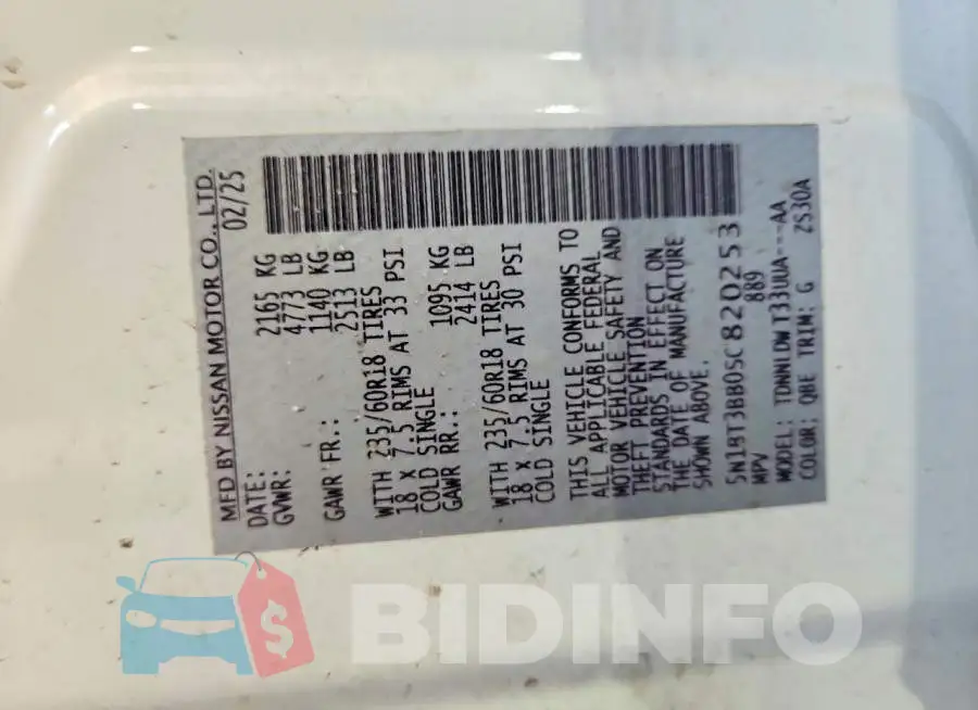 5N1BT3BB0SC820253 Photo# 13