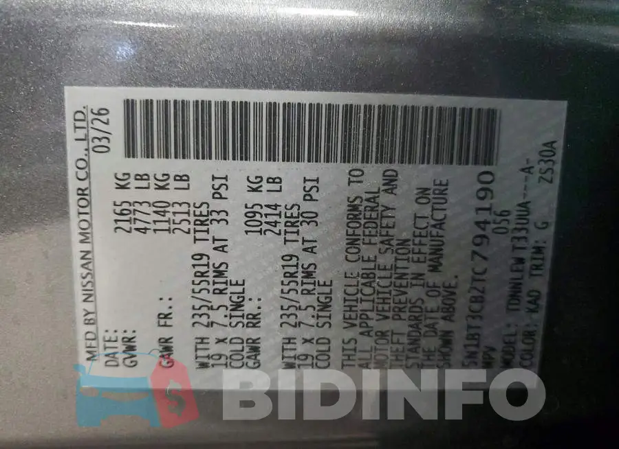 5N1BT3CB2TC794190 Photo# 12
