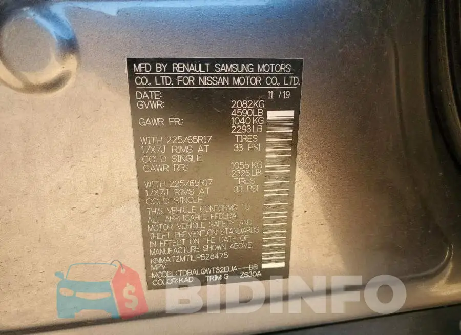 KNMAT2MT1LP528475 Photo# 13