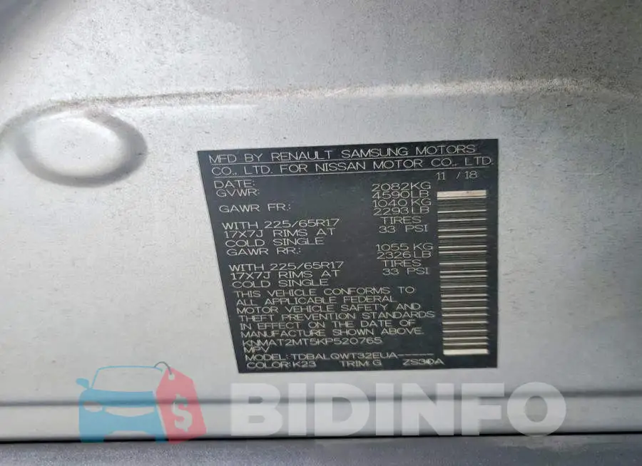 KNMAT2MT5KP520765 Photo# 13
