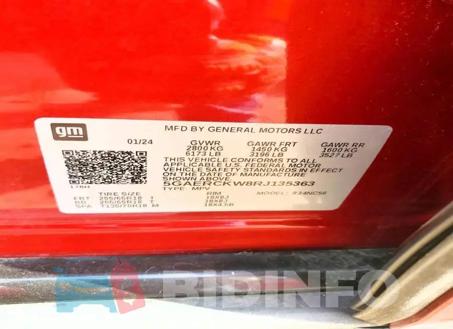 5GAERCKW8RJ135363 Photo# 13