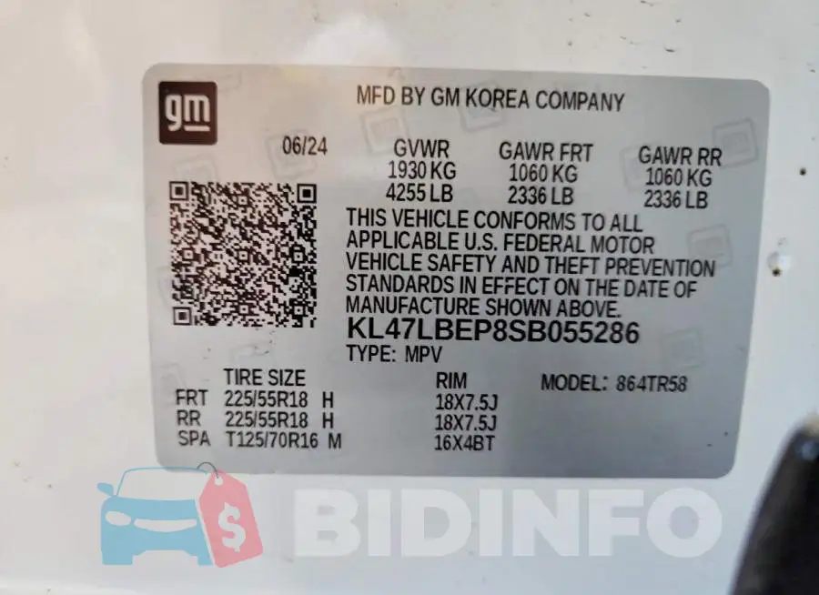 KL47LBEP8SB055286 Photo# 12