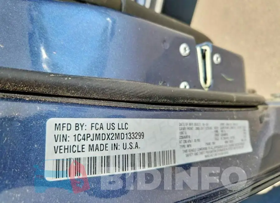 1C4PJMDX2MD133299 Photo# 13