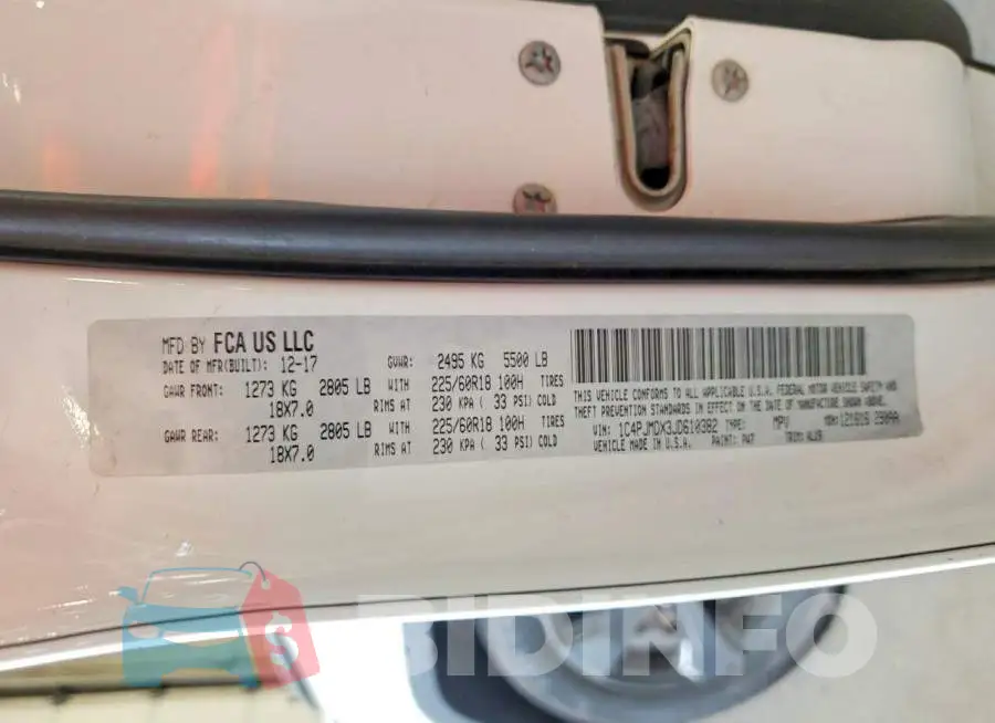 1C4PJMDX3JD610382 Photo# 13