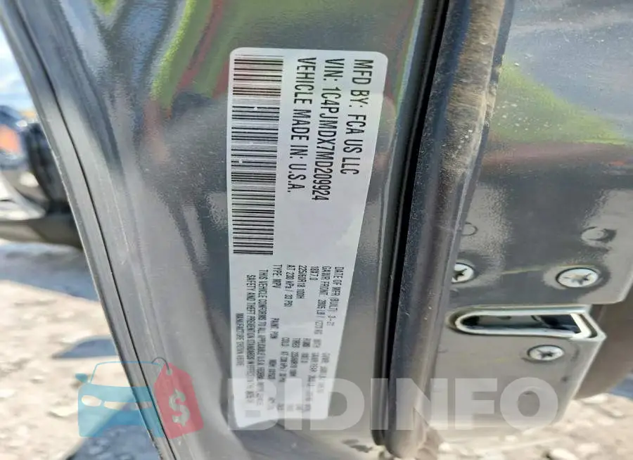 1C4PJMDX7MD209924 Photo# 12