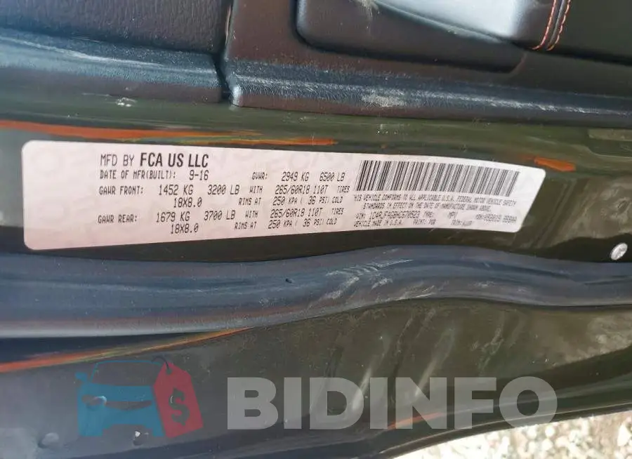 1C4RJFAG8HC670523 Photo# 13