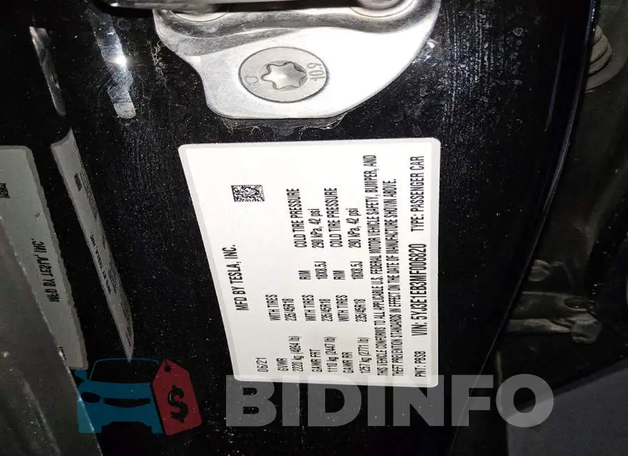 5YJ3E1EB3MF006820 Photo# 12