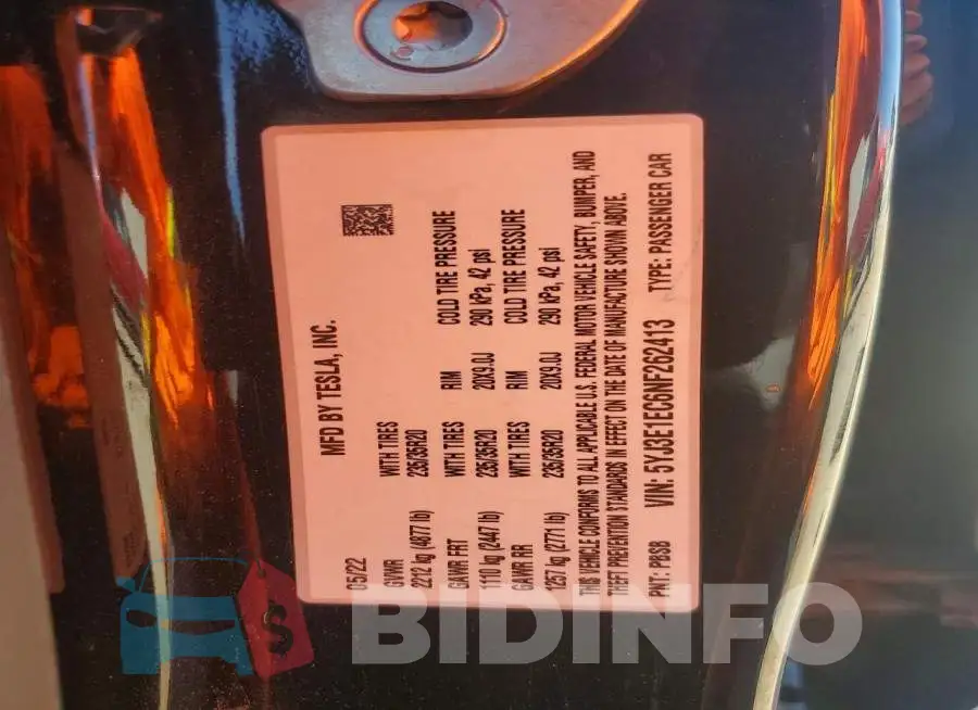 5YJ3E1EC6NF262413 Photo# 13