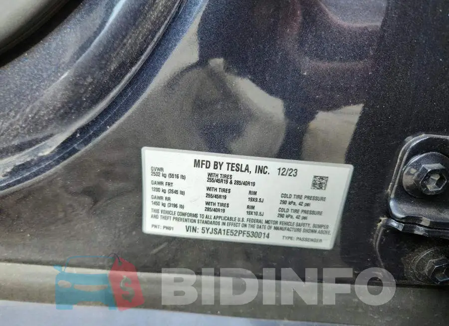 5YJSA1E52PF530014 Photo# 12