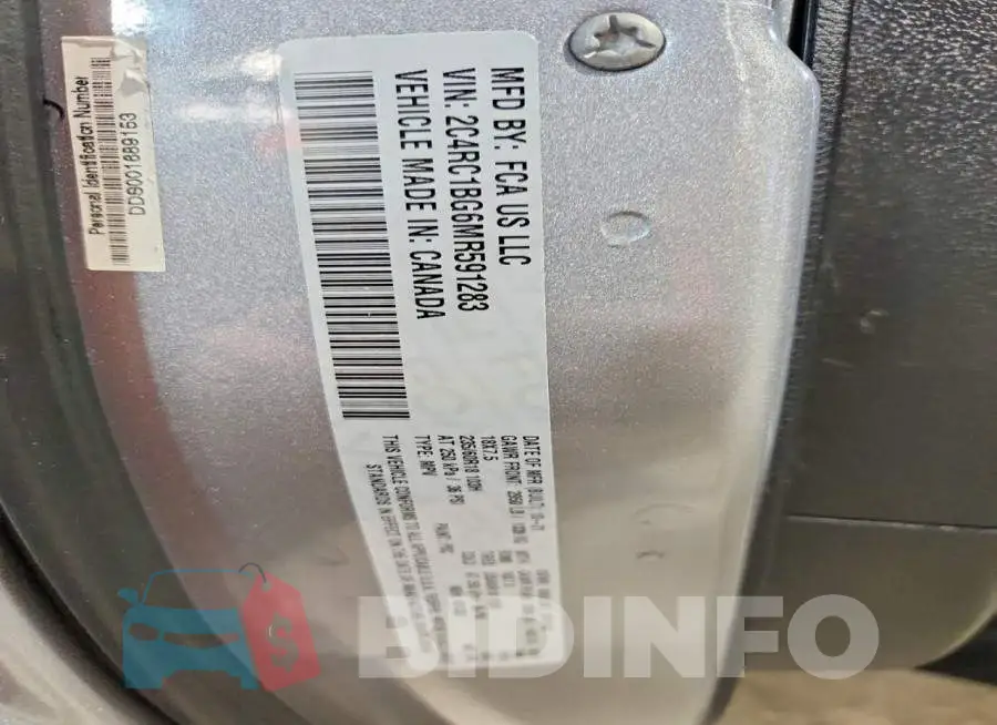 2C4RC1BG6MR591283 Photo# 13