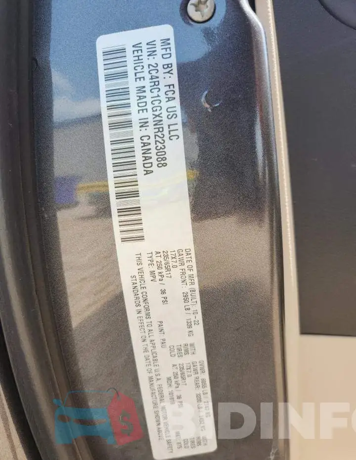 2C4RC1CGXNR223088 Photo# 13