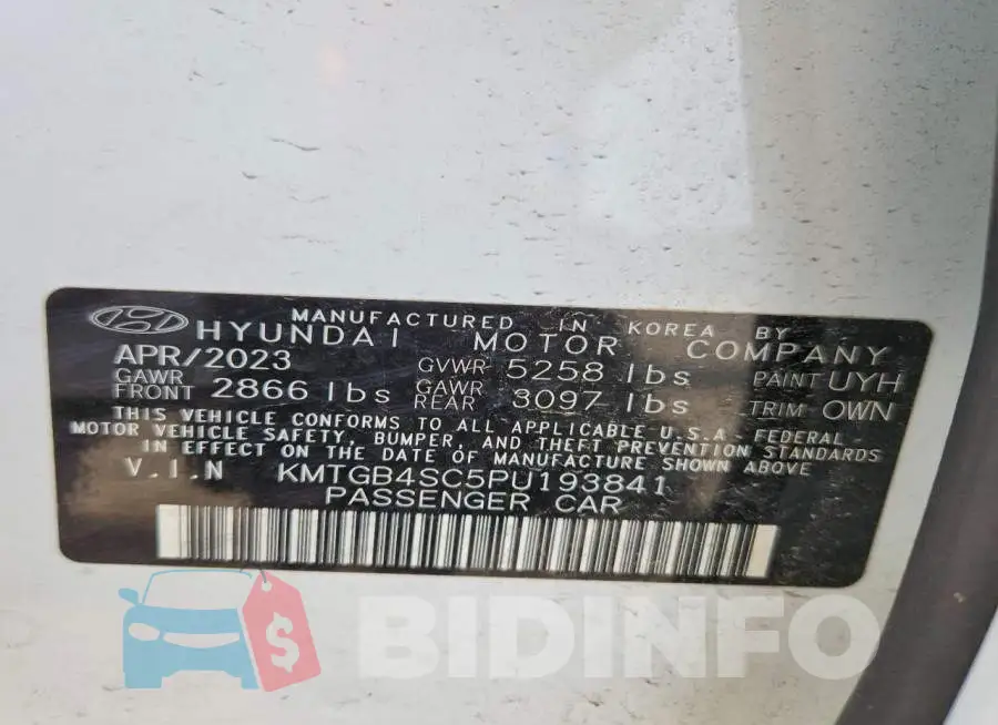 KMTGB4SC5PU193841 Photo# 12