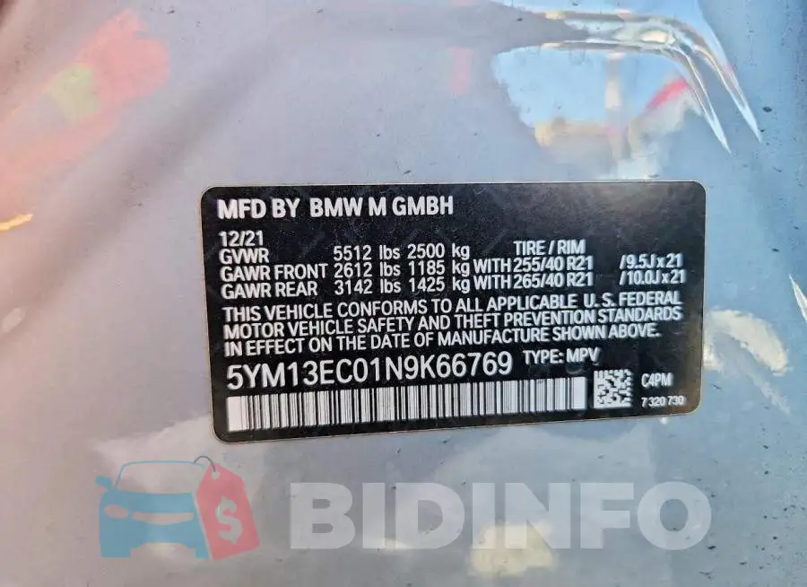 5YM13EC01N9K66769 Photo# 14