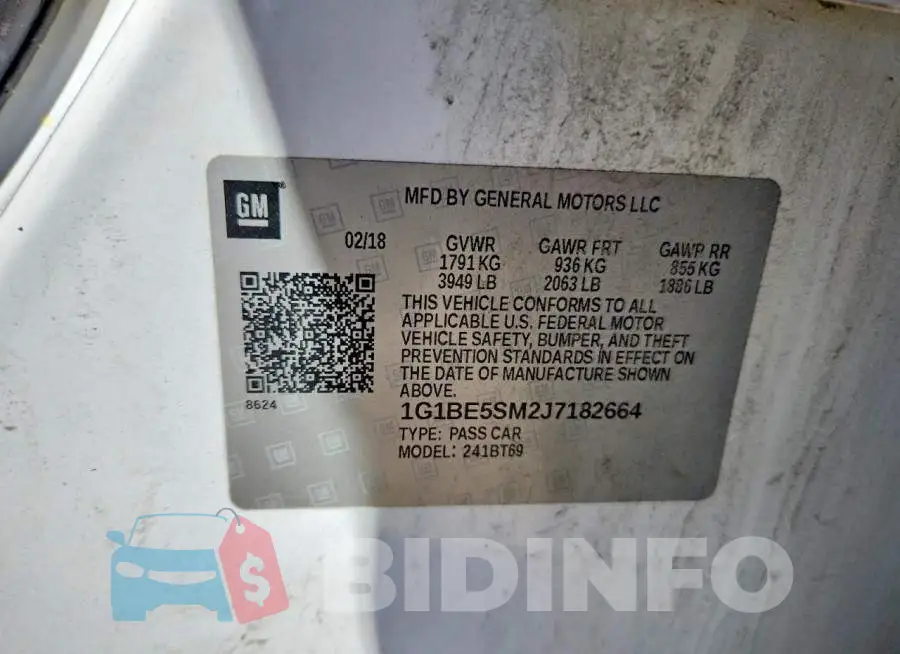 1G1BE5SM2J7182664 Photo# 13