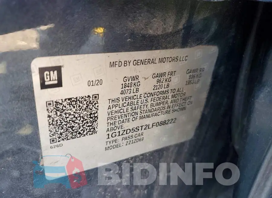1G1ZD5ST2LF088222 Photo# 12