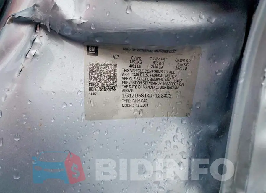 1G1ZD5ST4JF122433 Photo# 13