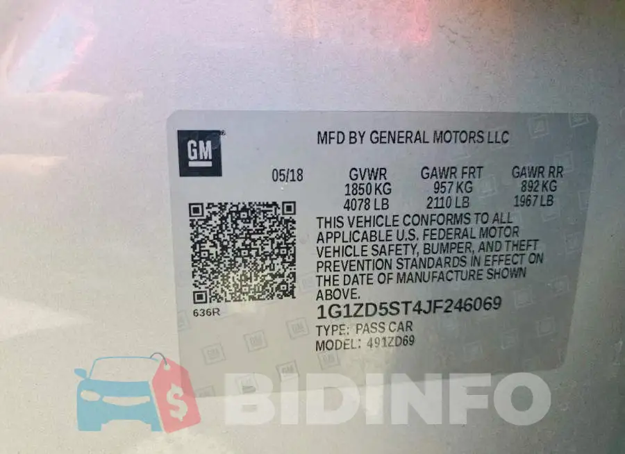 1G1ZD5ST4JF246069 Photo# 12