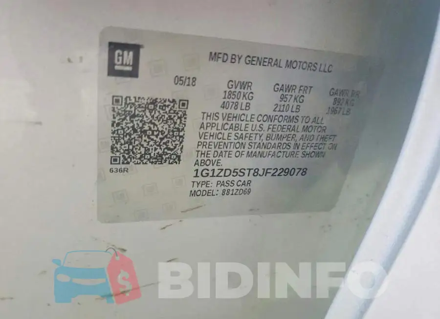 1G1ZD5ST8JF229078 Photo# 12