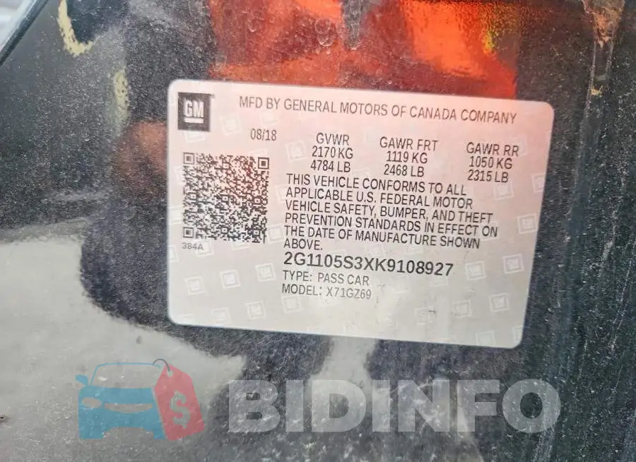 2G1105S3XK9108927 Photo# 12