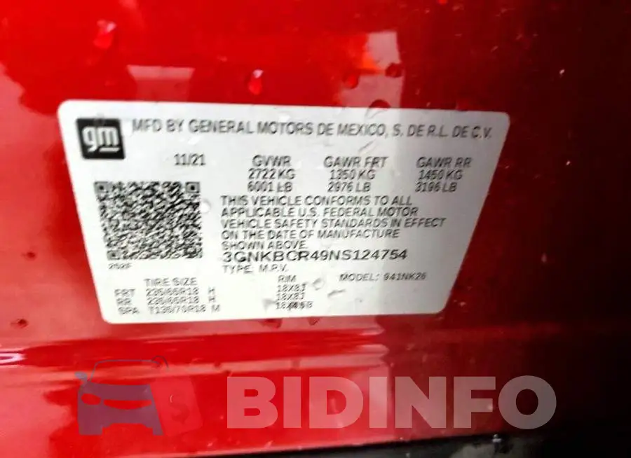 3GNKBCR49NS124754 Photo# 13