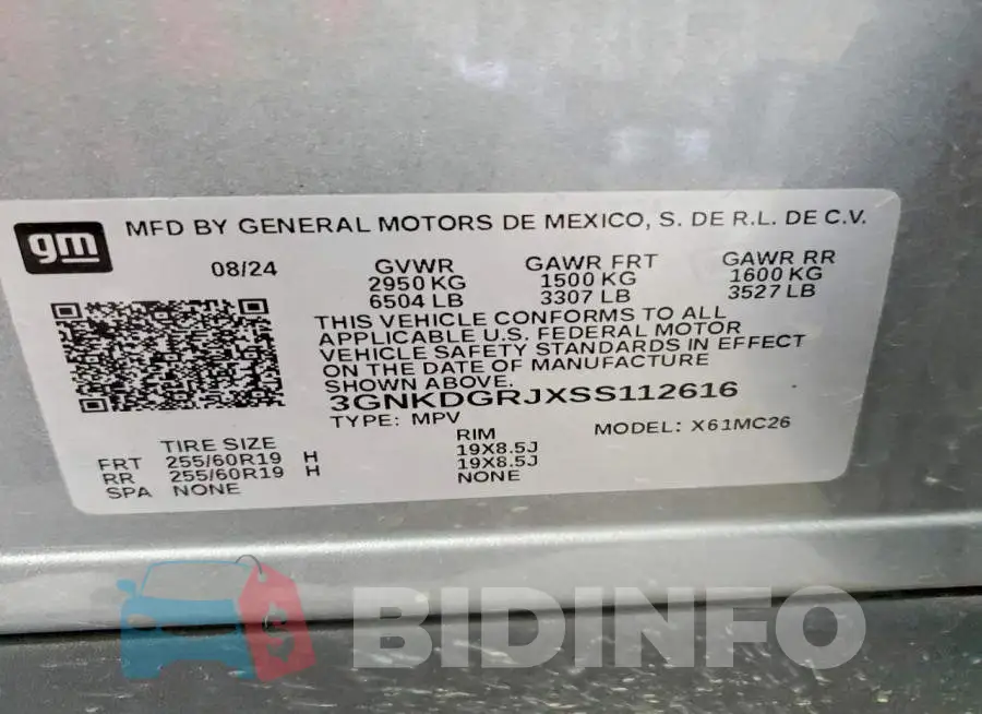 3GNKDGRJXSS112616 Photo# 12
