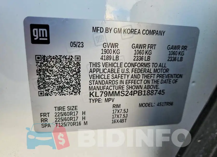 KL79MMS24PB188745 Photo# 13