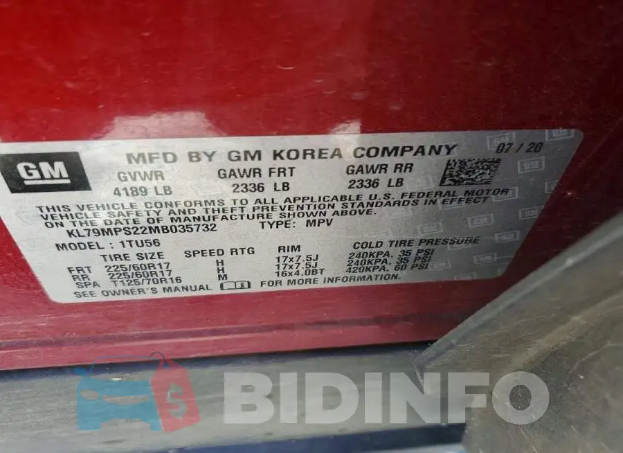 KL79MPS22MB035732 Photo# 13