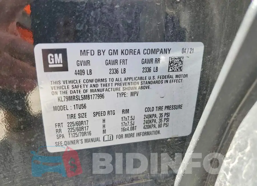 KL79MRSL5MB177996 Photo# 13