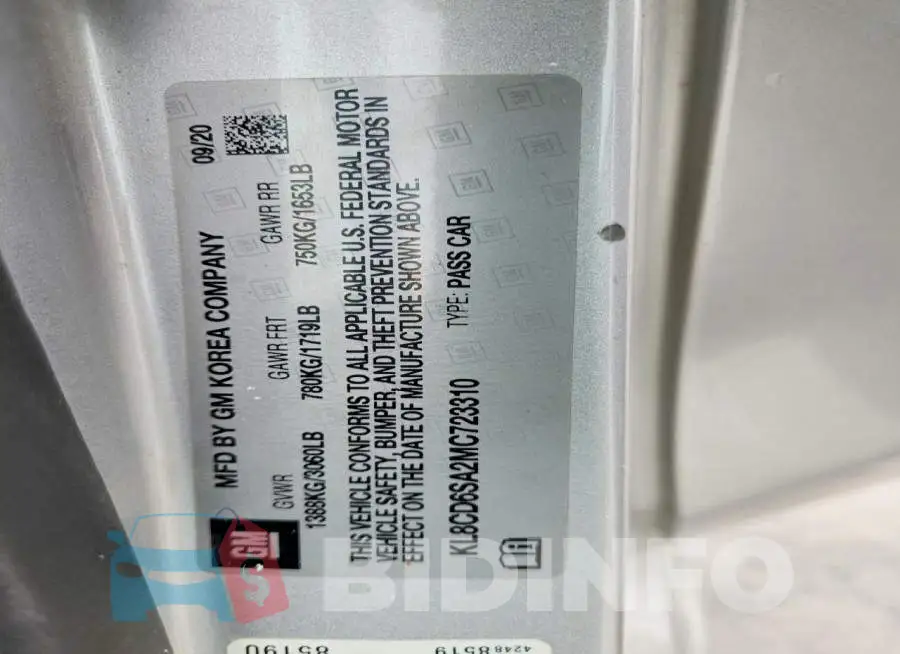 KL8CD6SA2MC723310 Photo# 12