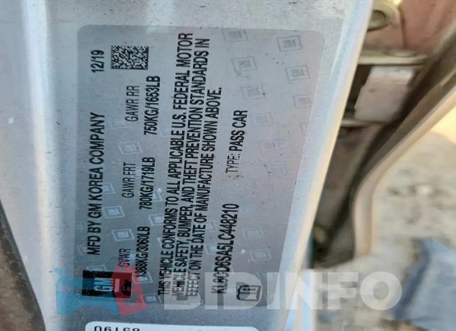 KL8CD6SA5LC448210 Photo# 12