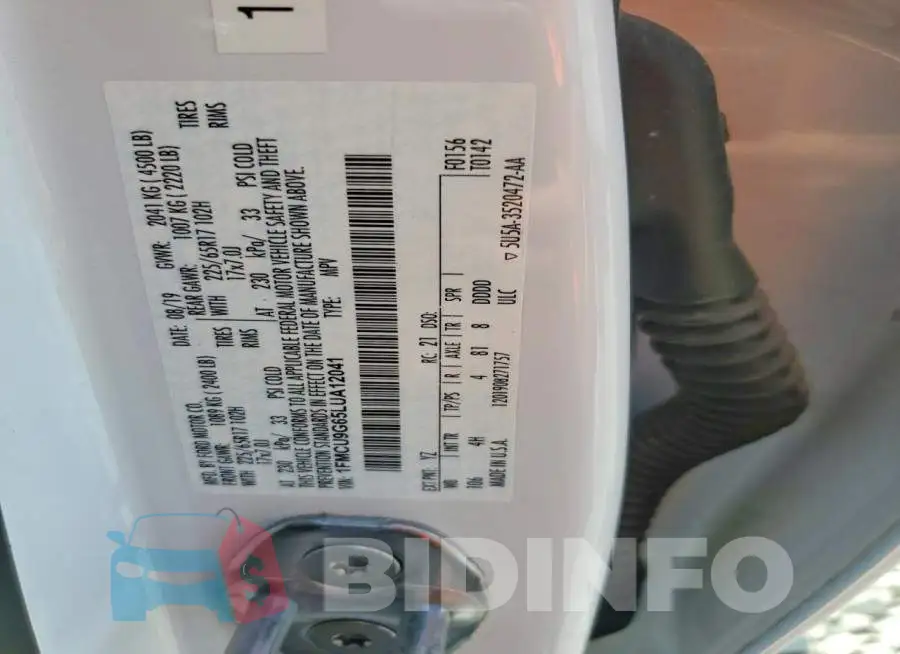 1FMCU9G65LUA12041 Photo# 13