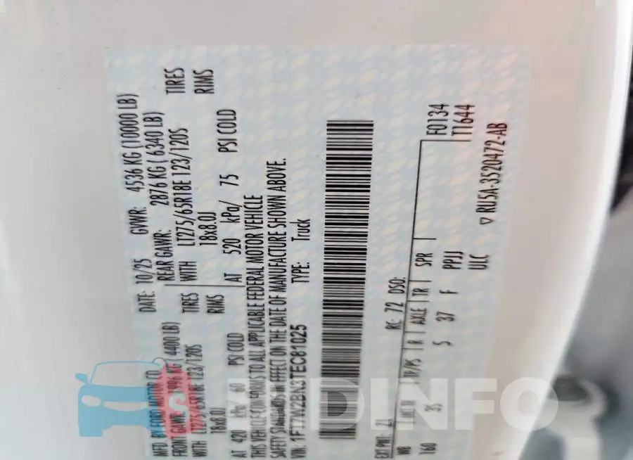1FT7W2BN3TEC81025 Photo# 13