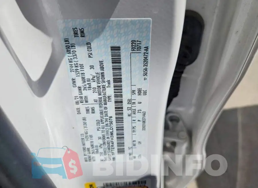 1FTER4FH3MLD75076 Photo# 12