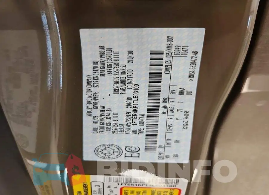 1FTER4KP1TLE03100 Photo# 12