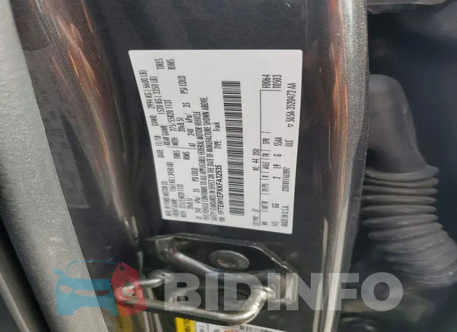 1FTEW1EPXKFA32535 Photo# 12