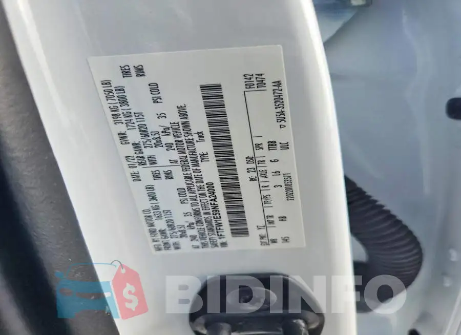1FTFW1E59NFA24000 Photo# 13
