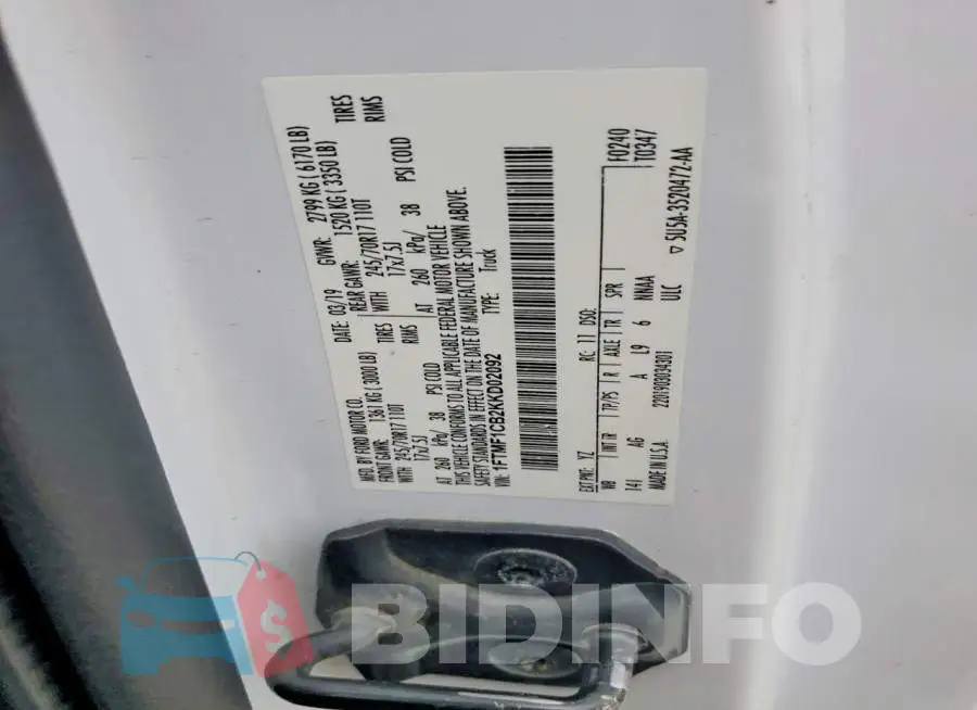 1FTMF1CB2KKD02092 Photo# 12