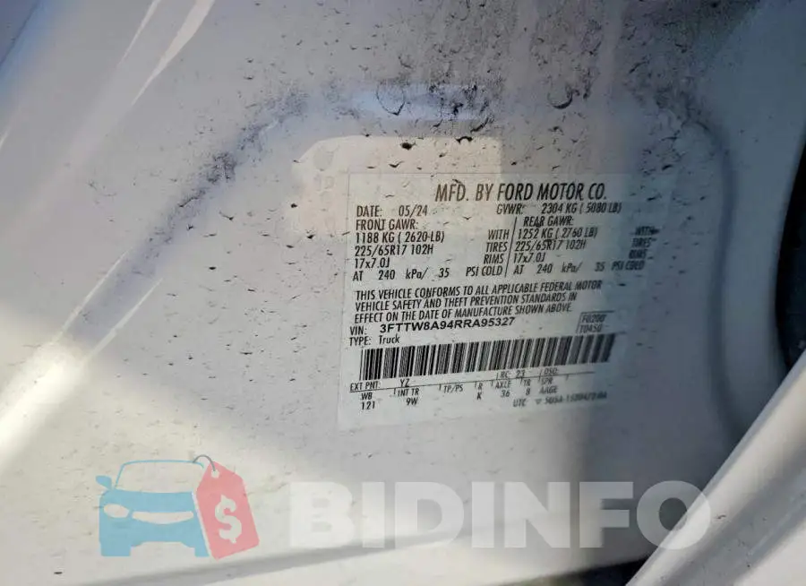 3FTTW8A94RRA95327 Photo# 12