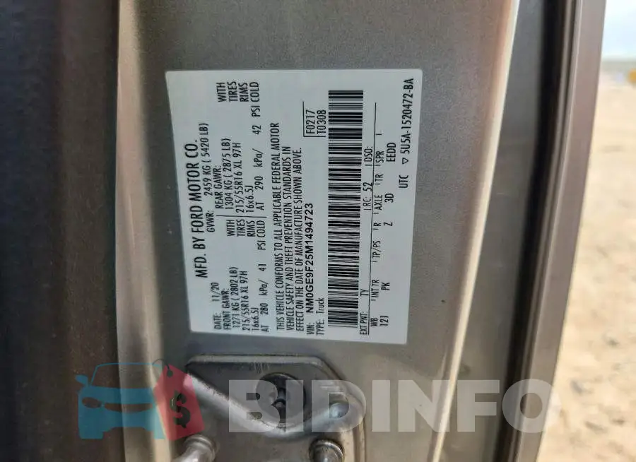 NM0GE9F25M1494723 Photo# 14