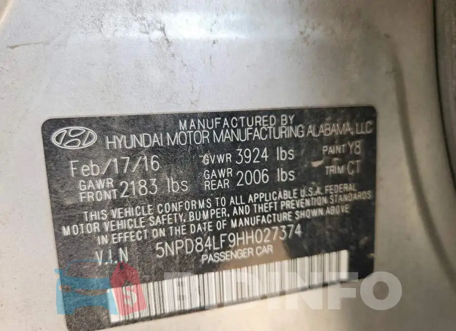 5NPD84LF9HH027374 Photo# 12