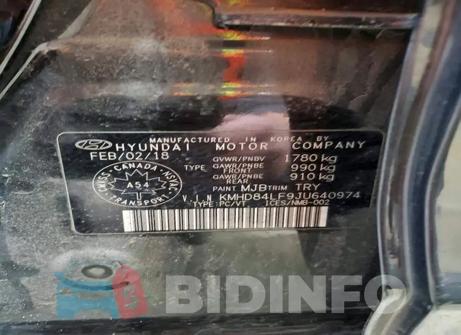 KMHD84LF9JU640974 Photo# 13