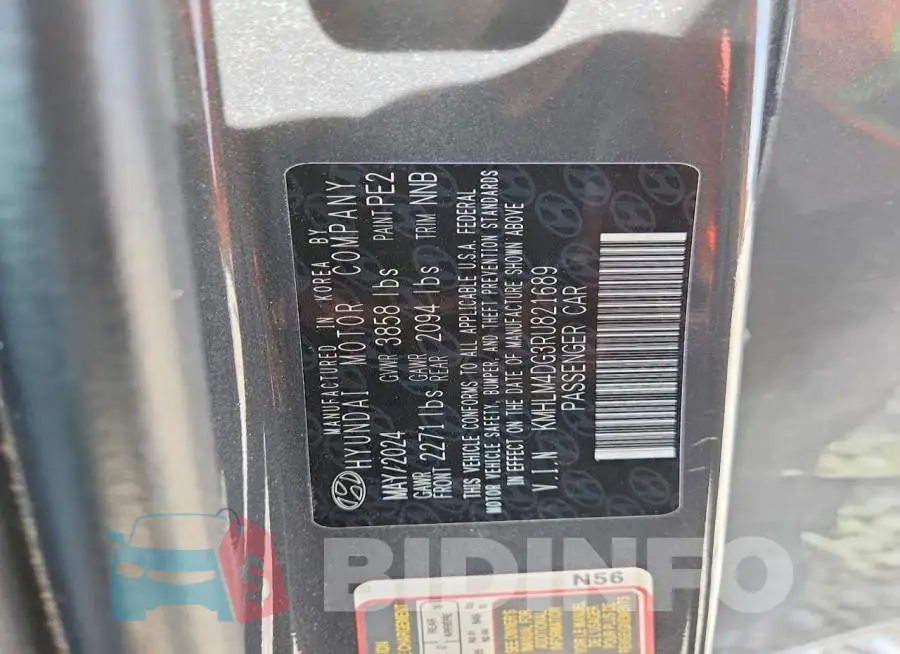 KMHLM4DG3RU821689 Photo# 12
