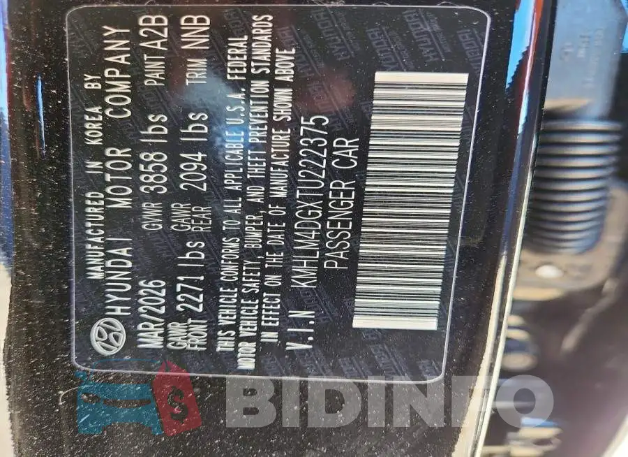 KMHLM4DGXTU222375 Photo# 12