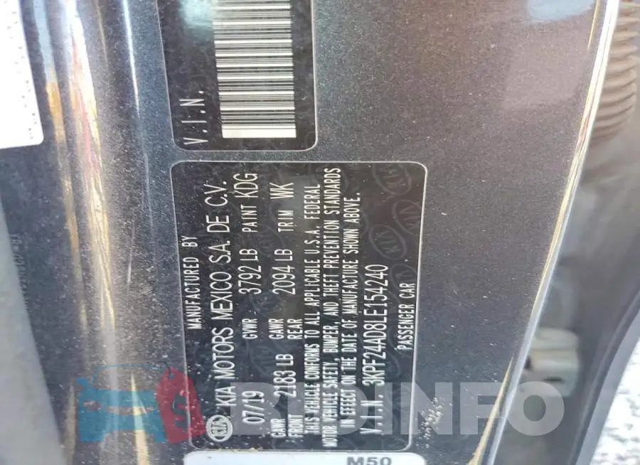 3KPF24AD8LE154240 Photo# 12