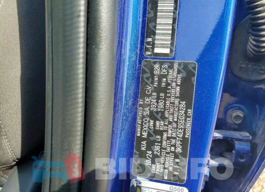 3KPFT4DE9SE034284 Photo# 13