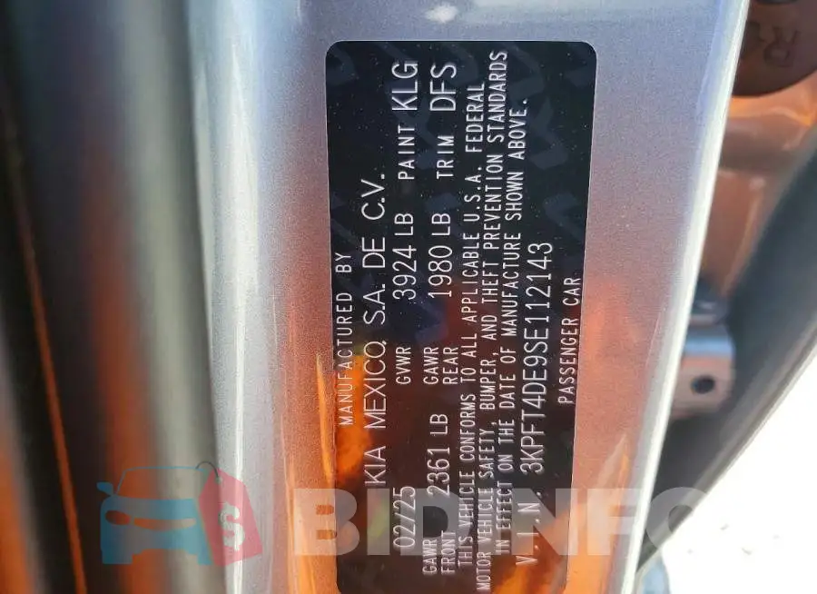 3KPFT4DE9SE112143 Photo# 13