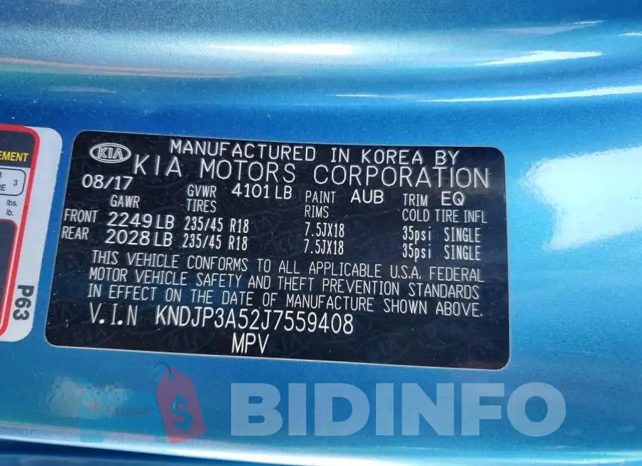 KNDJP3A52J7559408 Photo# 12