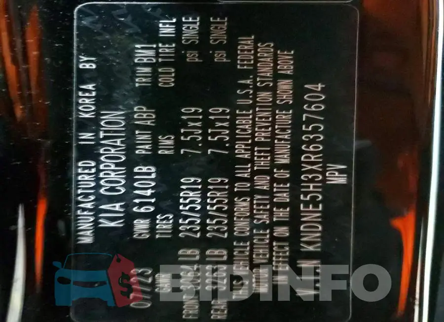 KNDNE5H3XR6357604 Photo# 13